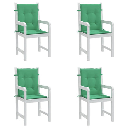Cuscini per Sedia 4 pz Verdi 100x50x3 cm in Tessuto Oxford | homemem39