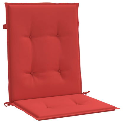 Cuscini per Sedia da Giardino 2 pz Rossi 100x50x7 cm in Tessuto | homemem39