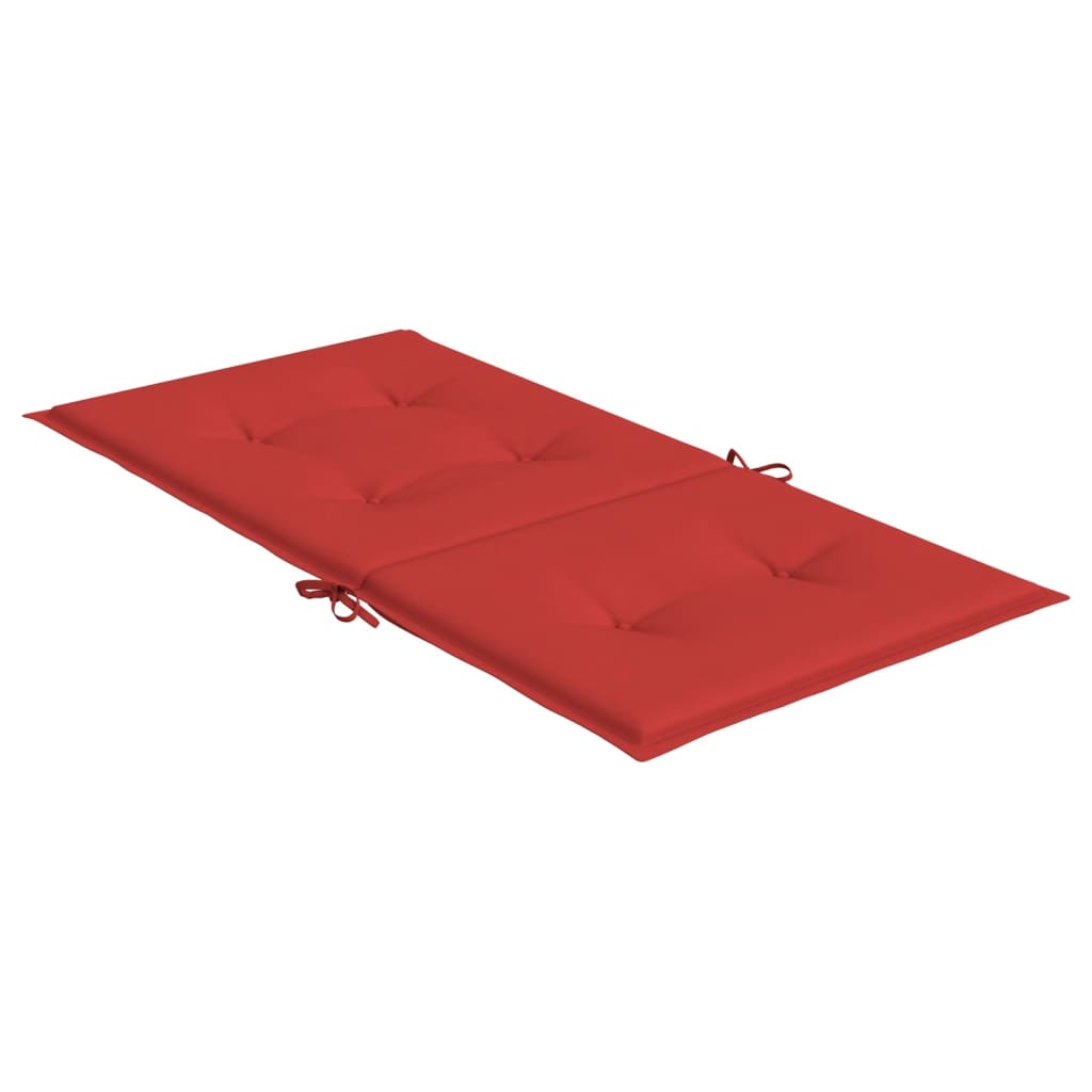 Cuscini per Sedia da Giardino 2 pz Rossi 100x50x7 cm in Tessuto | homemem39