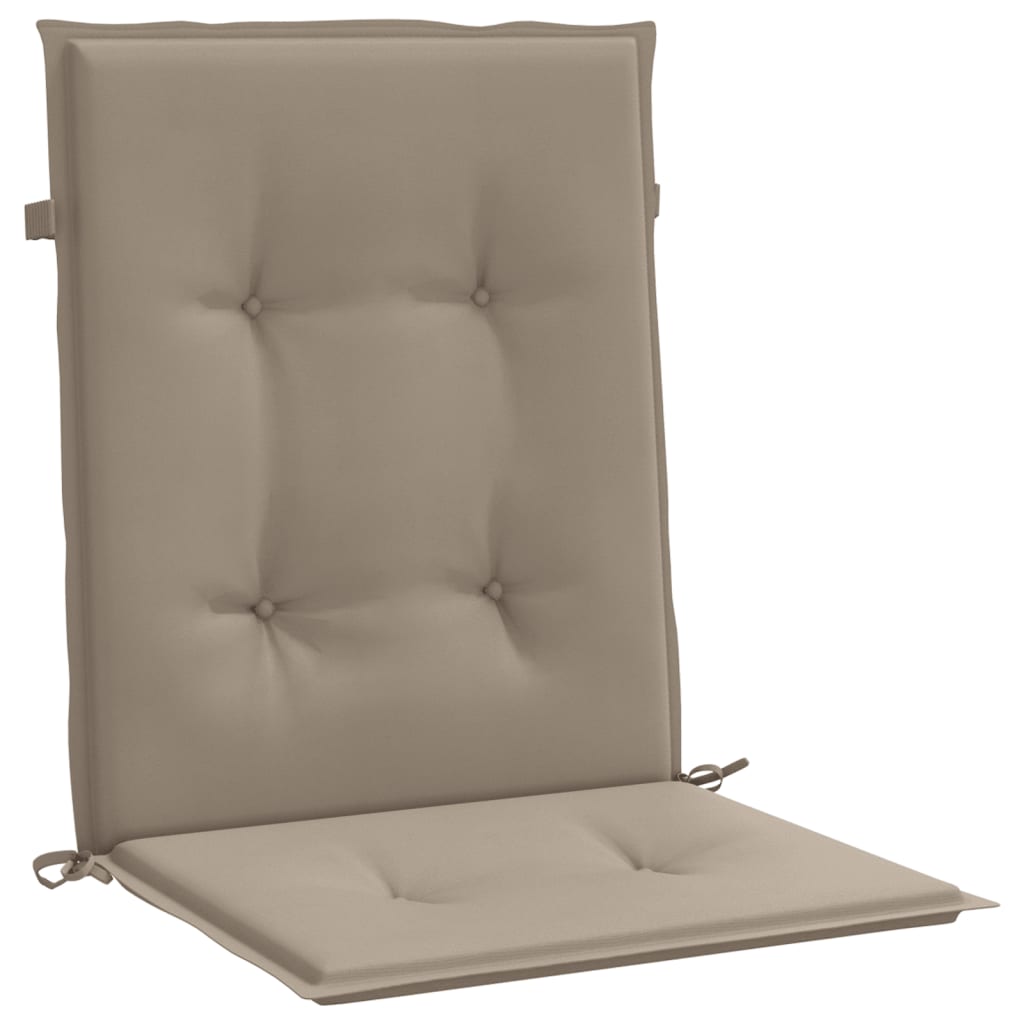 Cuscini per Sedia 2 pz Tortora 100x50x3 cm in Tessuto Oxford | homemem39