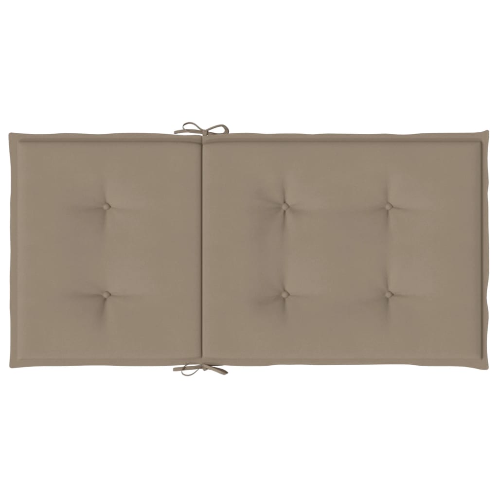 Cuscini per Sedia 2 pz Tortora 100x50x3 cm in Tessuto Oxford | homemem39