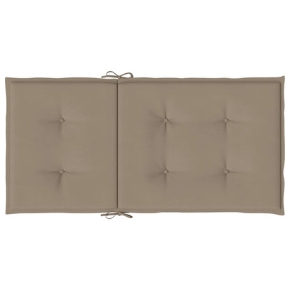Cuscini per Sedia 2 pz Tortora 100x50x3 cm in Tessuto Oxford | homemem39