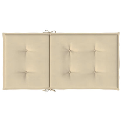 Cuscini per Sedia 2 pz Beige 100x50x3 cm in Tessuto Oxford | homemem39