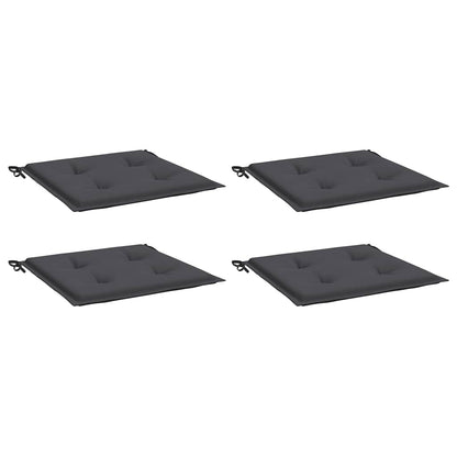 Cuscini per Sedia 4 pz Antracite 40x40x4 cm in Tessuto Oxford
