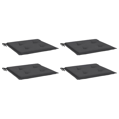 Cuscini per Sedia 4 pz Antracite 40x40x3 cm in Tessuto Oxford | homemem39