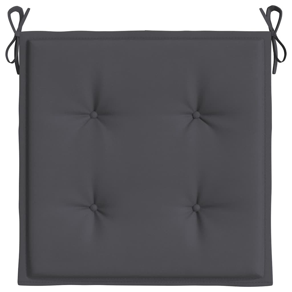Cuscini per Sedia 4 pz Antracite 40x40x4 cm in Tessuto Oxford | homemem39