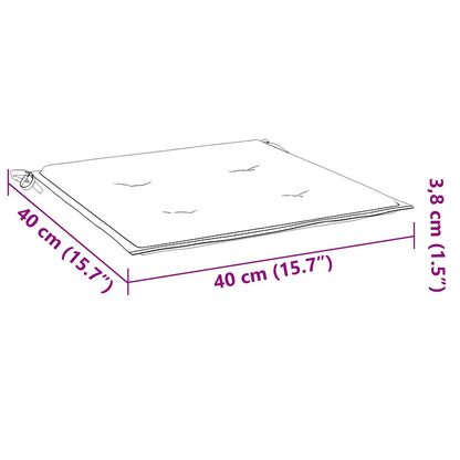 Cuscini per Sedia 4 pz Antracite 40x40x4 cm in Tessuto Oxford | homemem39