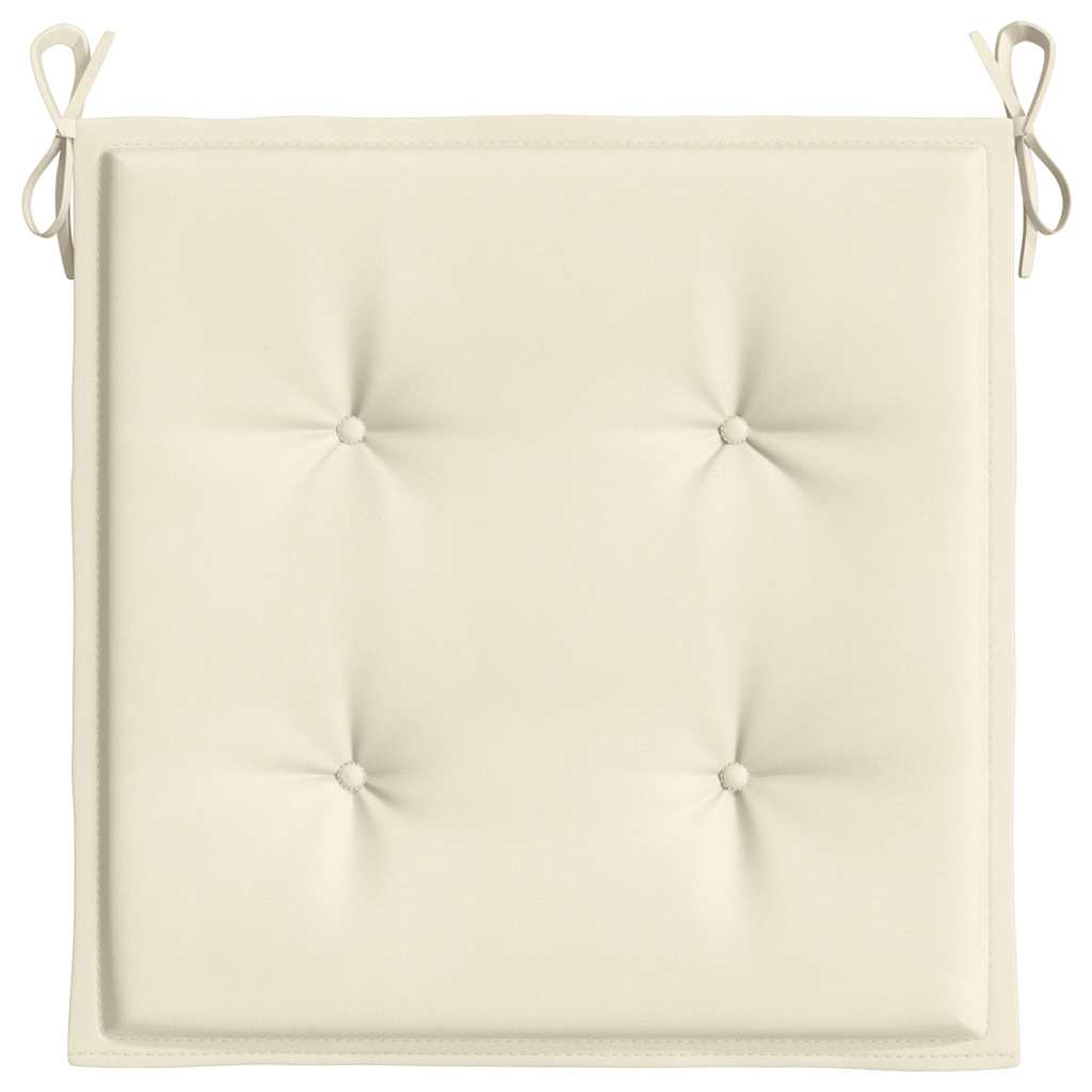 Cuscini per Sedia 4 pz Crema 40x40x4 cm in Tessuto Oxford | homemem39