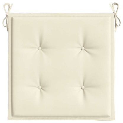 Cuscini per Sedia 4 pz Crema 40x40x4 cm in Tessuto Oxford | homemem39