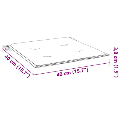 Cuscini per Sedia 4 pz Crema 40x40x4 cm in Tessuto Oxford | homemem39