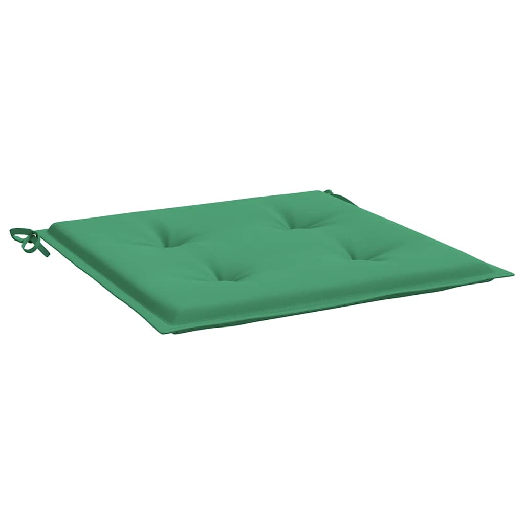 Cuscini per Sedia 4 pz Verdi 40x40x4 cm in Tessuto Oxford
