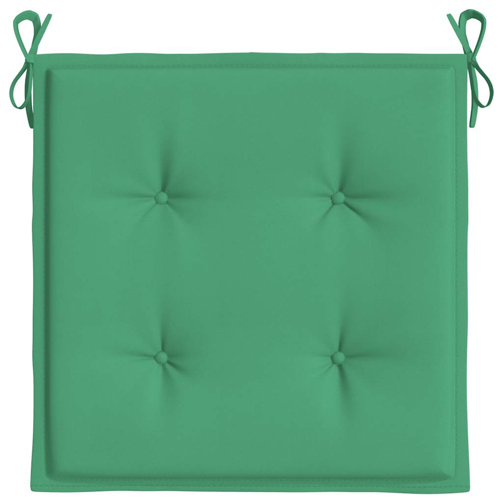 Cuscini per Sedia 4 pz Verdi 40x40x4 cm in Tessuto Oxford