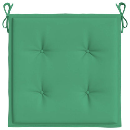 Cuscini per Sedia 4 pz Verdi 40x40x4 cm in Tessuto Oxford