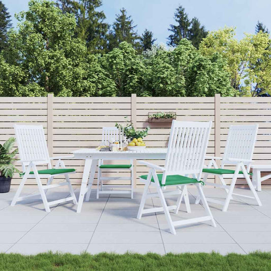 Cuscini per Sedia 4 pz Verdi 40x40x4 cm in Tessuto Oxford