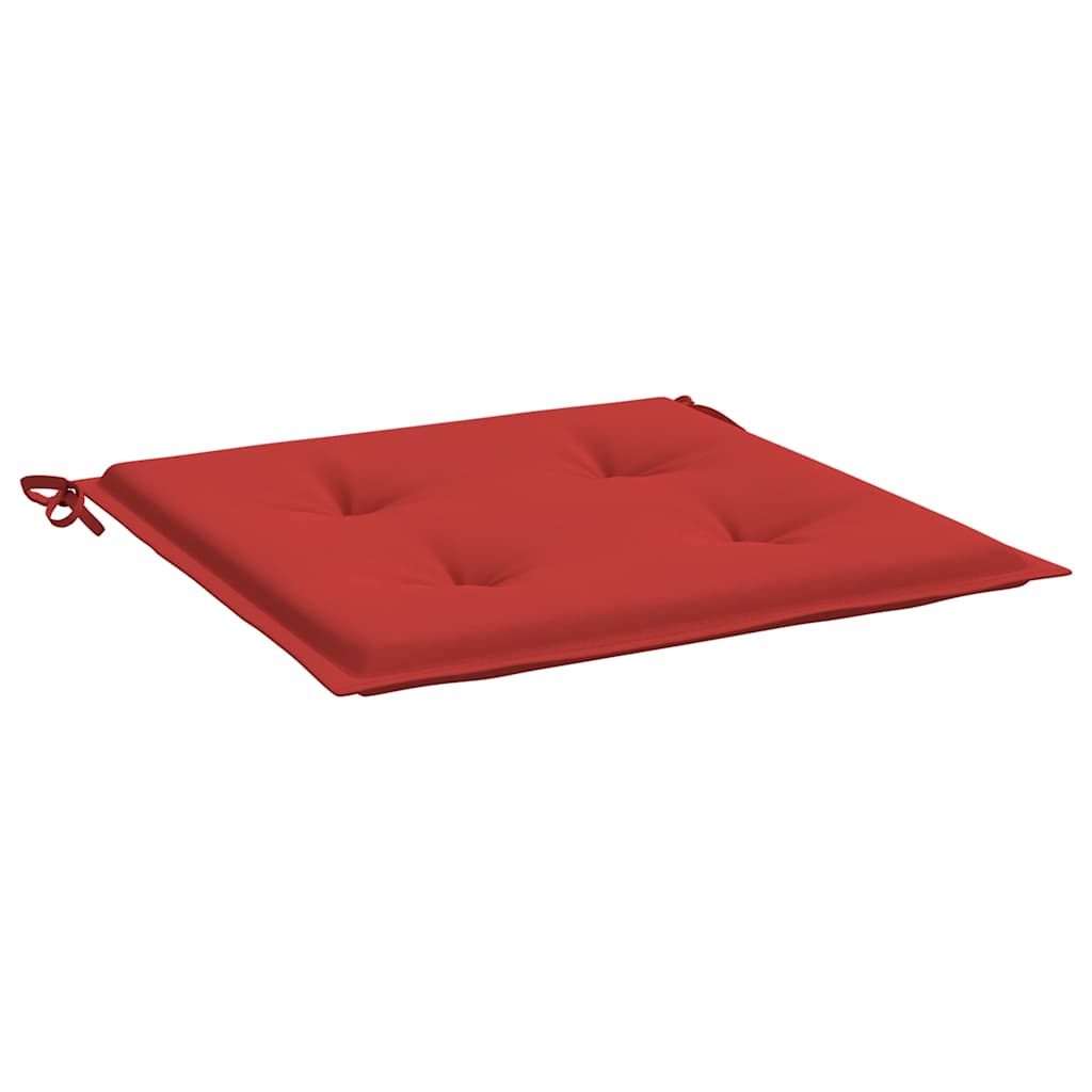 Cuscini per Sedia 4 pz Rossi 40x40x4 cm in Tessuto Oxford