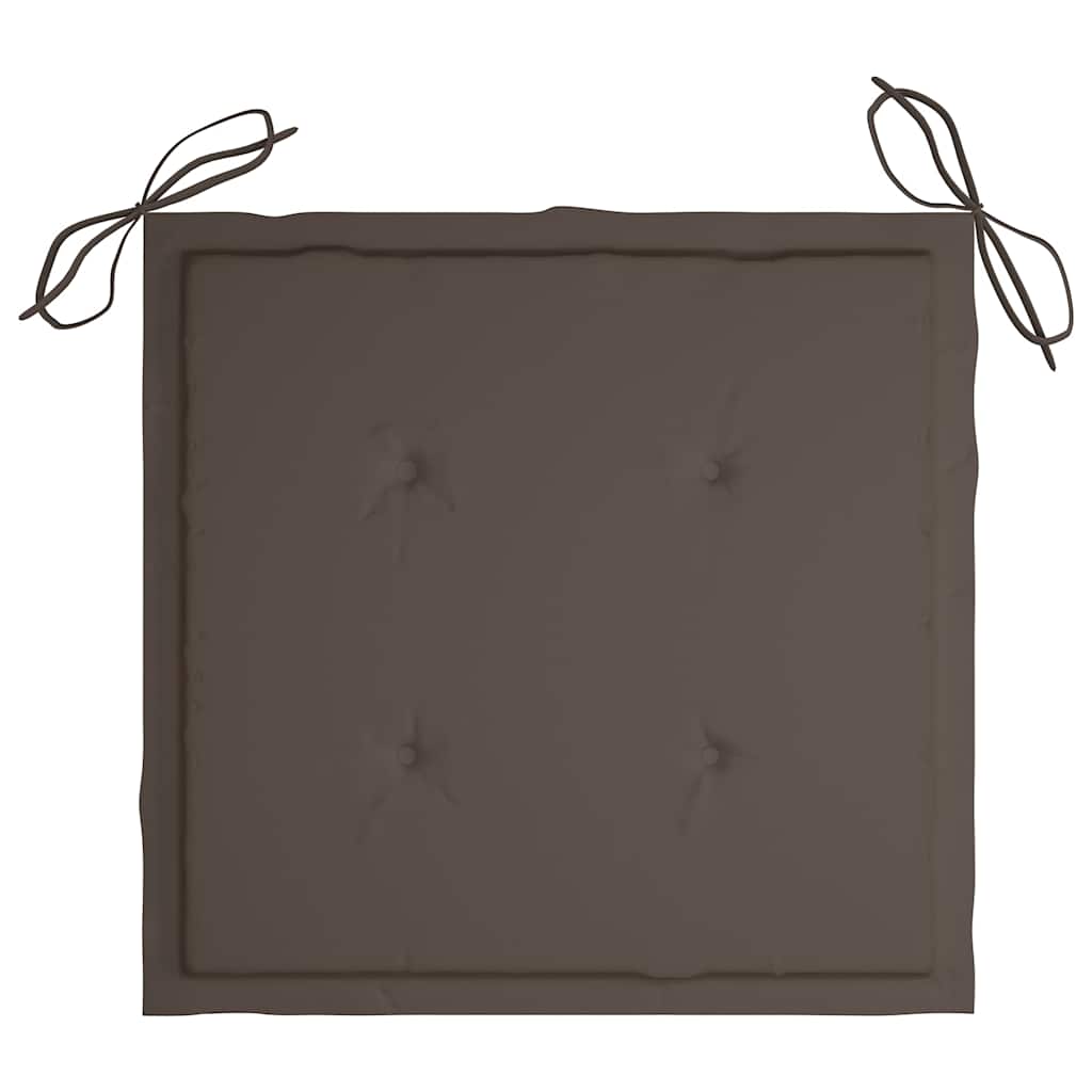 Cuscini per Sedie da Giardino 4 pz Tortora 40x40x3 cm in Oxford | homemem39
