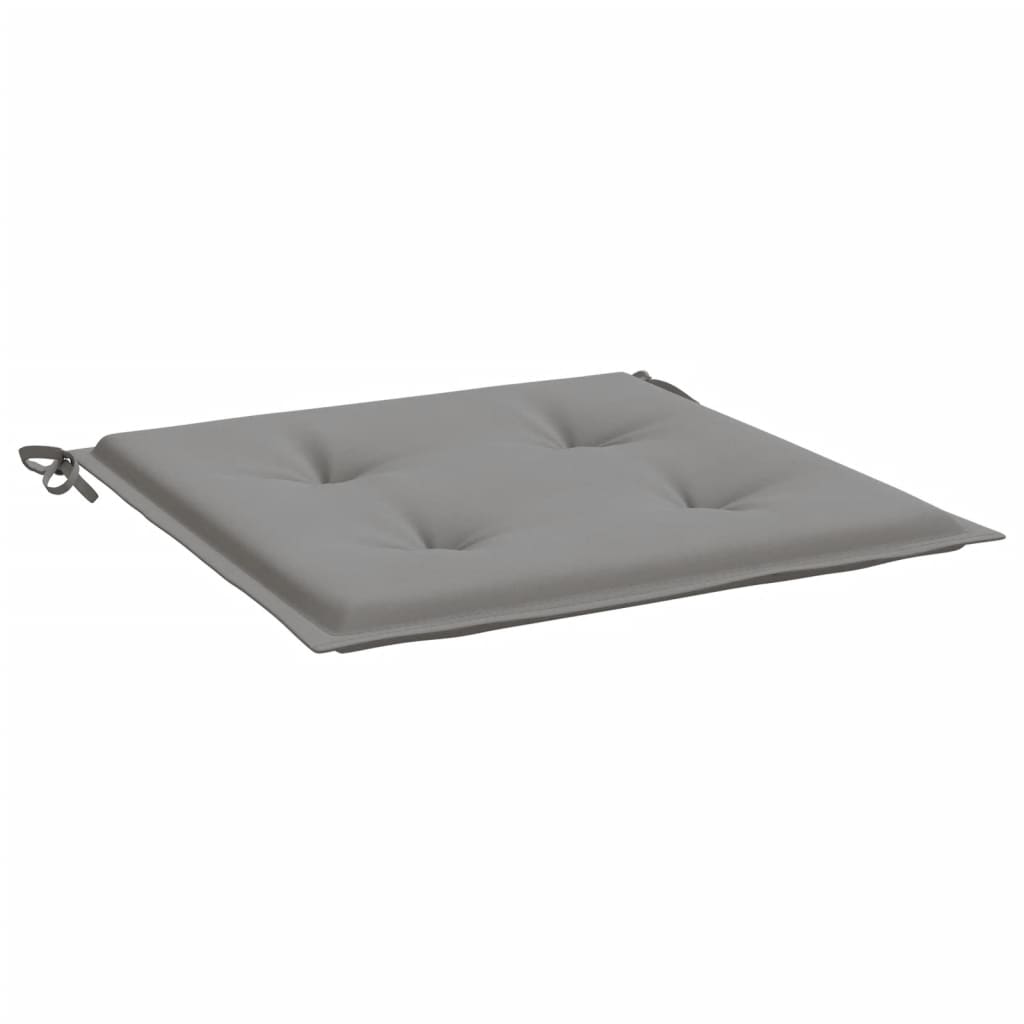 Cuscini per Sedia 2 pz Grigi 50x50x4 cm in Tessuto Oxford | homemem39
