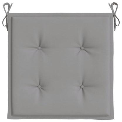 Cuscini per Sedia 2 pz Grigi 50x50x4 cm in Tessuto Oxford | homemem39