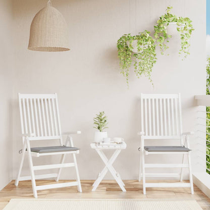 Cuscini per Sedia 2 pz Grigi 50x50x4 cm in Tessuto Oxford | homemem39