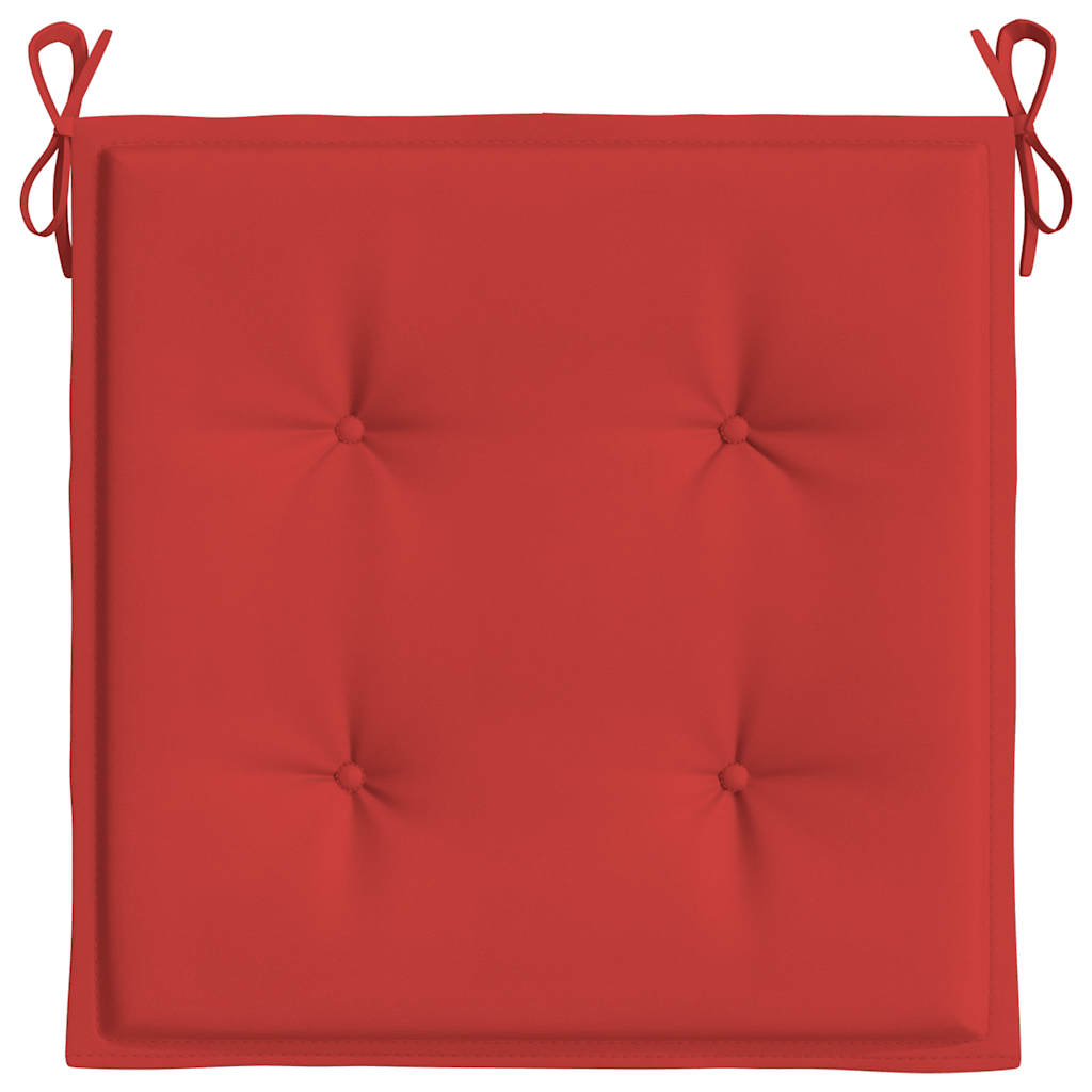 Cuscini per Sedia 2 pz Rossi 50x50x4 cm in Tessuto Oxford - homemem39