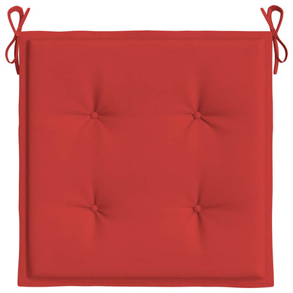 Cuscini per Sedia 2 pz Rossi 50x50x4 cm in Tessuto Oxford - homemem39