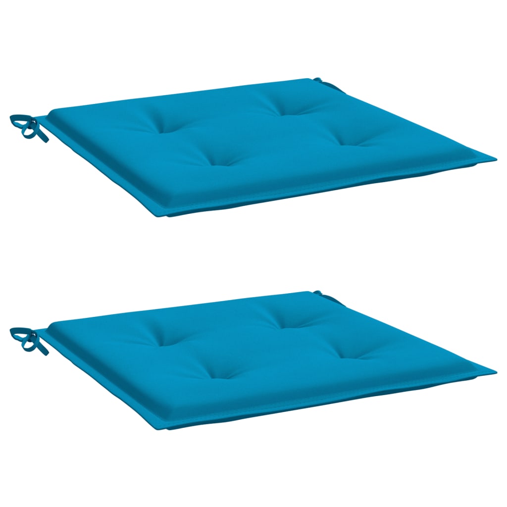 Cuscini per Sedia 2 pz Blu 50x50x3 cm in Tessuto Oxford - homemem39