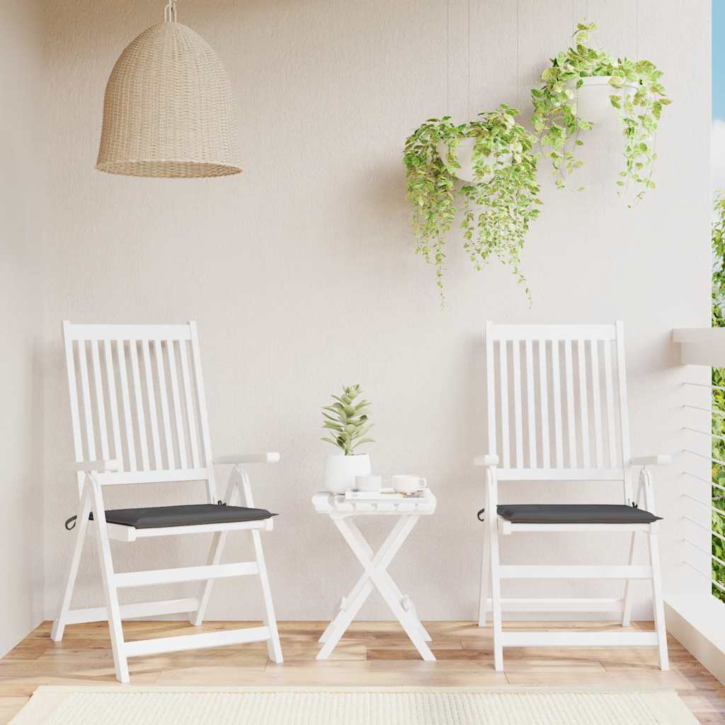 Cuscini per Sedia 2 pz Antracite 50x50x4 cm in Tessuto Oxford | homemem39