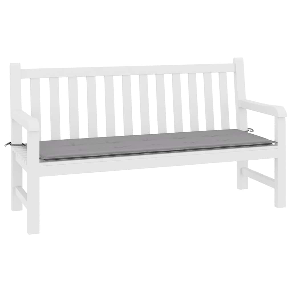 Cuscino per Panca Grigio 200x50x4 cm in Tessuto Oxford