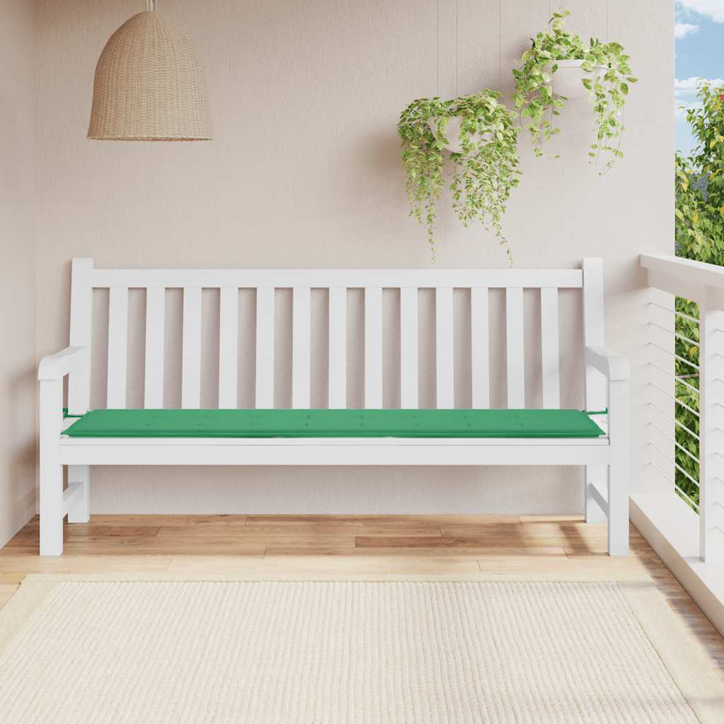 Cuscino per Panca Verde 200x50x3 cm in Tessuto Oxford | homemem39