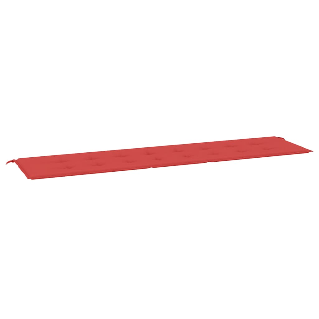 Cuscino per Panca Rosso 200x50x3 cm in Tessuto Oxford | homemem39