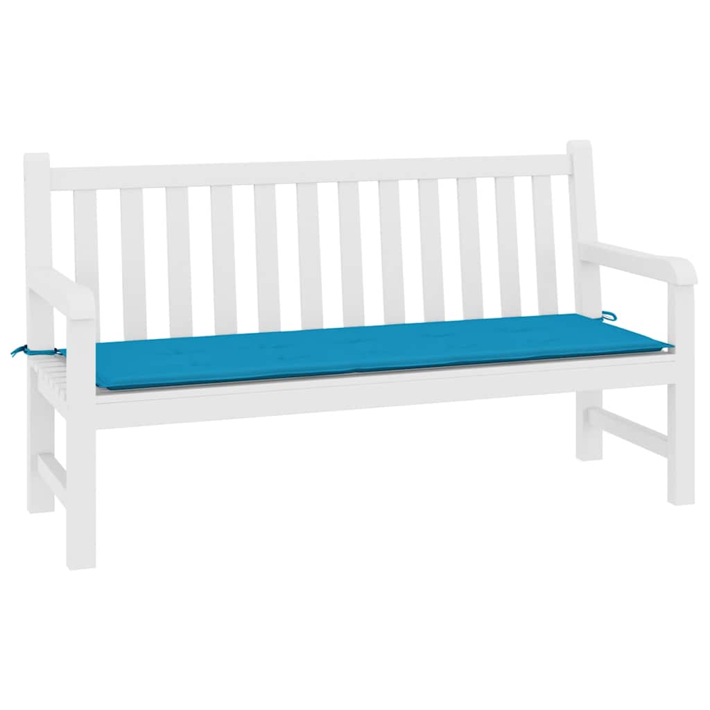 Cuscino per Panca Blu 200x50x3 cm in Tessuto Oxford | homemem39