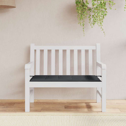 Cuscino per Panca Nero 100x50x3 cm in Tessuto Oxford