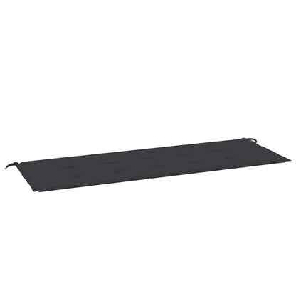 Cuscino per Panca Nero 150x50x3 cm in Tessuto Oxford - homemem39