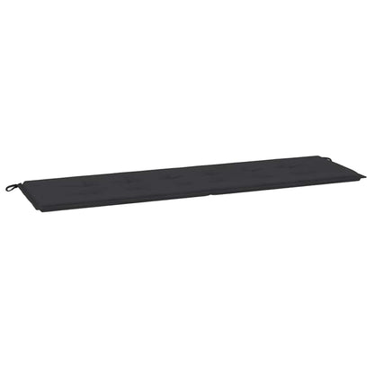 Cuscino per Panca Nero 180x50x4 cm in Tessuto Oxford - homemem39