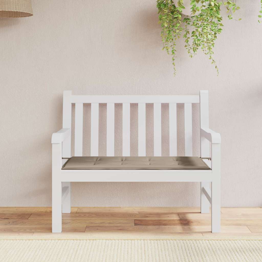 Cuscino per Panca Tortora 120x50x3 cm in Tessuto Oxford | homemem39