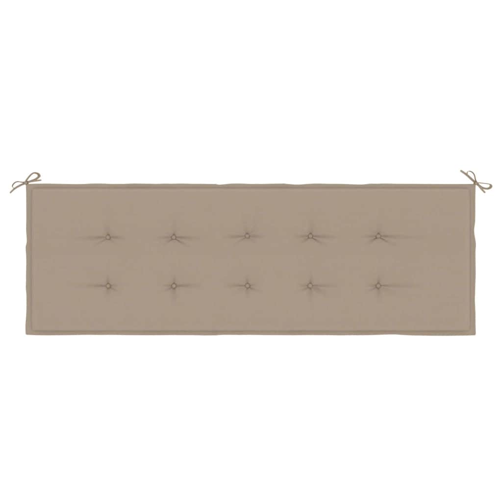 Cuscino per Panca Tortora 150x50x3 cm in Tessuto Oxford