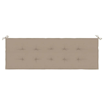 Cuscino per Panca Tortora 150x50x3 cm in Tessuto Oxford