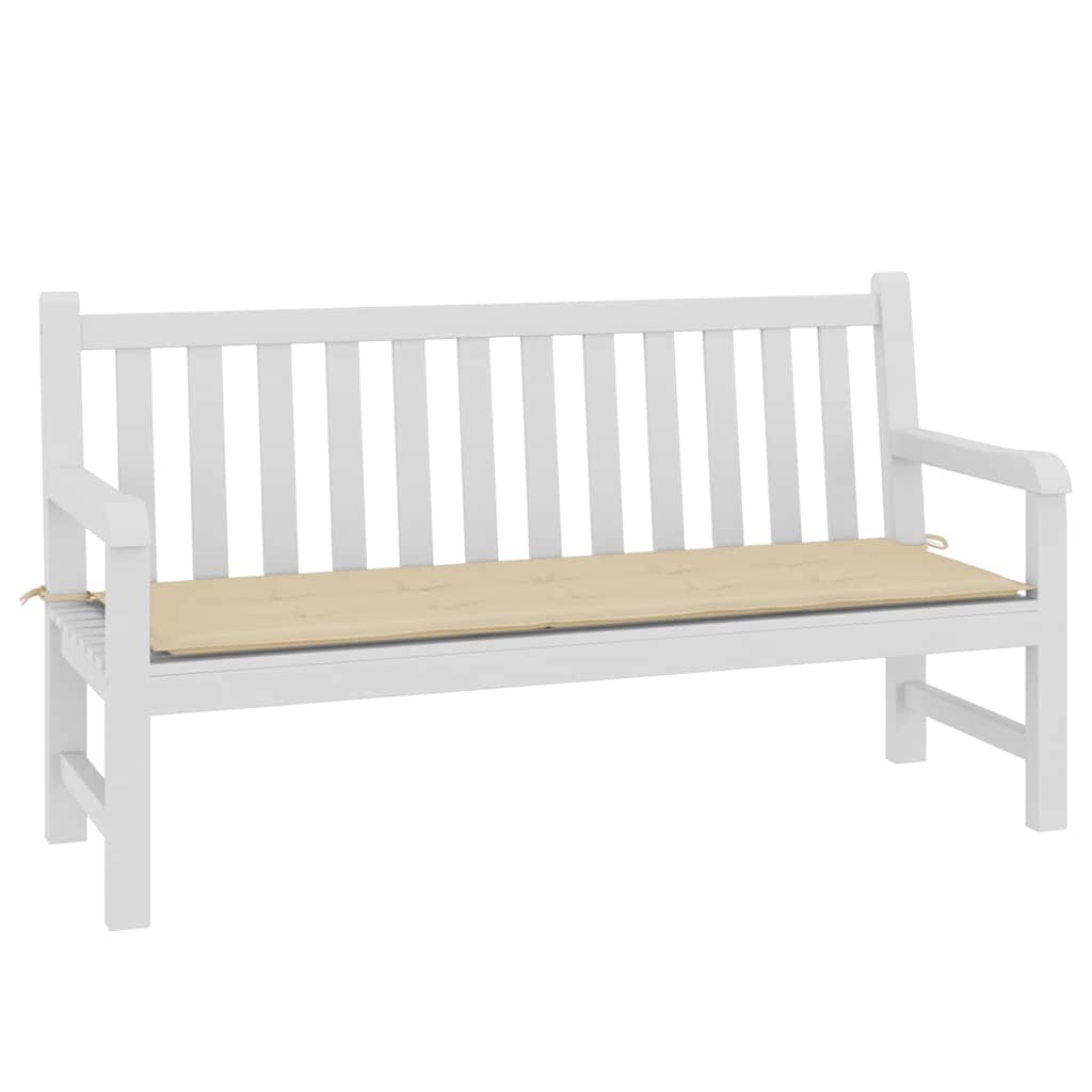 Cuscino per Panca Beige 150x50x4 cm in Tessuto Oxford - homemem39