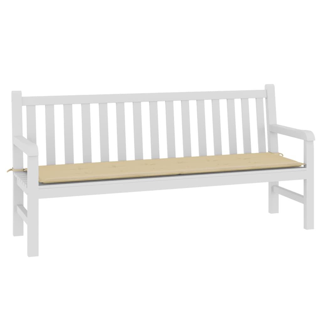 Cuscino per Panca Beige 180x50x3 cm in Tessuto Oxford - homemem39
