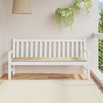 Cuscino per Panca Beige 180x50x3 cm in Tessuto Oxford - homemem39