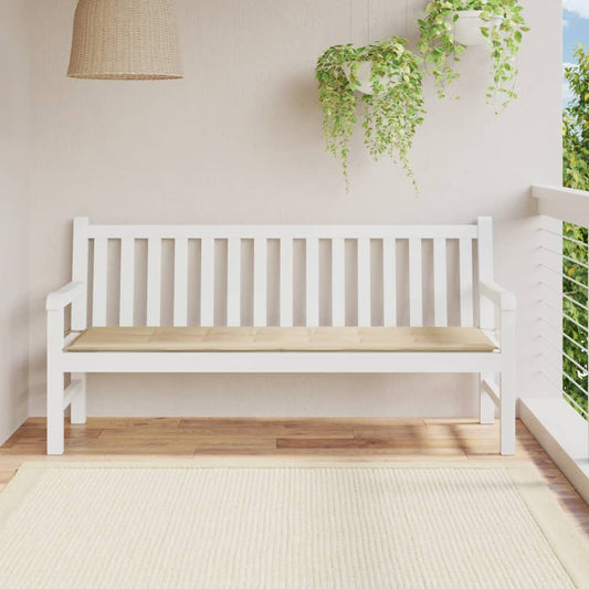 Cuscino per Panca Beige 180x50x3 cm in Tessuto Oxford - homemem39