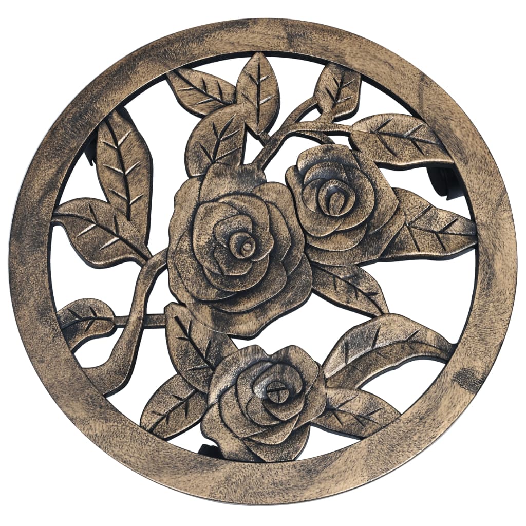 Carrelli Portavasi 6 pz Bronzo 38 cm in Plastica | homemem39