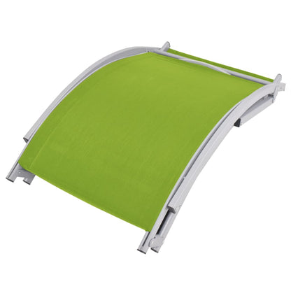 Folding Sun Loungers 2 pcs in Green Textilene