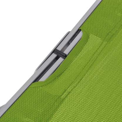 Folding Sun Loungers 2 pcs in Green Textilene