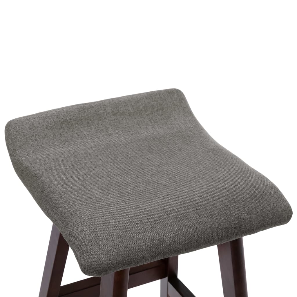 Sedie da Bar 2 pz Grigio Scuro in Tessuto - homemem39