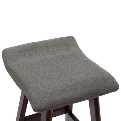 Sedie da Bar 2 pz Grigio Scuro in Tessuto - homemem39