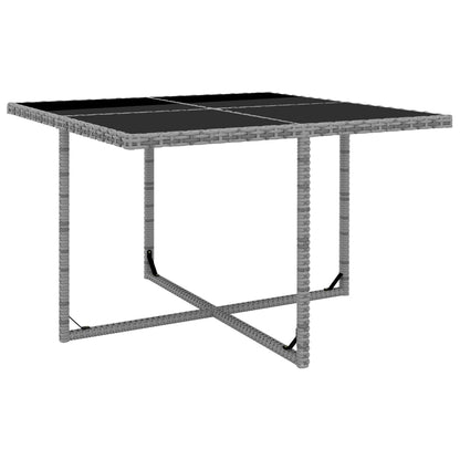 Set da Pranzo da Giardino 9 pz e Cuscini Polyrattan Antracite | homemem39