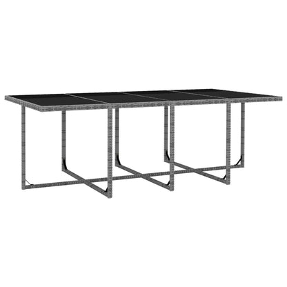 Set da Pranzo da Giardino 13 pz e Cuscini Polyrattan Antracite | homemem39