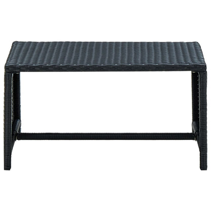 Set Divani da Giardino 4 pz con Cuscini in Polyrattan Nero | homemem39