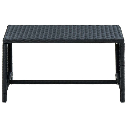 Tavolino da Salotto Nero 70x40x38 cm in Polyrattan | homemem39